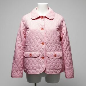 Vintage Land's End Light Pink Quilted Jacket NWT